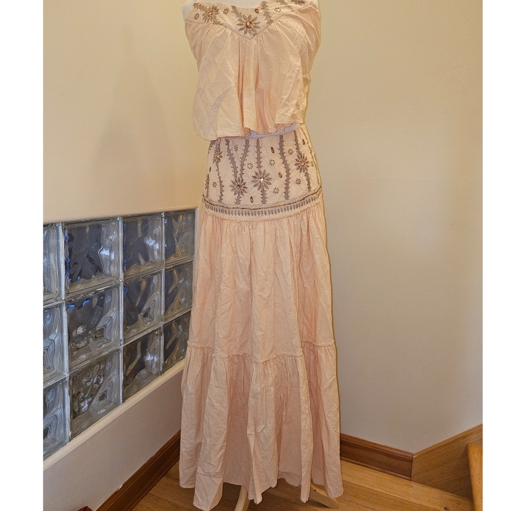 FREE PEOPLE Crystal Cove Set / Linen Size M - Picture 5 of 10